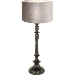 Steinhauer tafellamp Bois - zwart - metaal - 30 cm - E27 fitting - 3767ZW