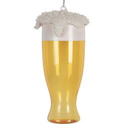 Clayre & Eef Kersthanger Ø 7x14 cm Geel Glas