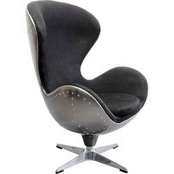 Draaibare Fauteuil Lounge Black Graphit