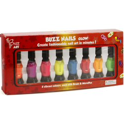 Buzz Retail Buzz Retail Buzz Nagellak Glow 8 kleuren kwast en pen