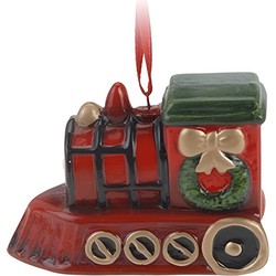 1x Kersthangers kersttrein 8 cm kerstboomversiering - Kersthangers