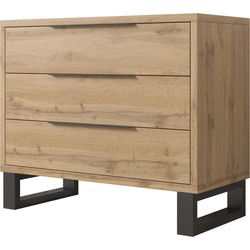 Meubella - Ladekast Harlow - Eiken - 99 cm