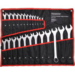 Moersleutelset 25 delig chroom-vanadium 6-32 mm