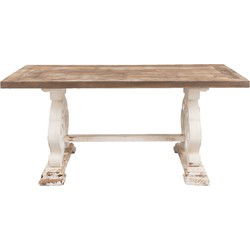 Clayre & Eef Eettafel 180x90x82 cm Bruin Hout