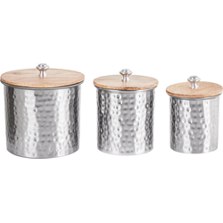 ALEXANDRIA - Bewaarpot - Zilver - Aluminium