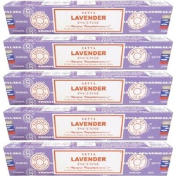 60 Nag Champa wierookstokjes Lavendel 15 gram - Wierookstokjes