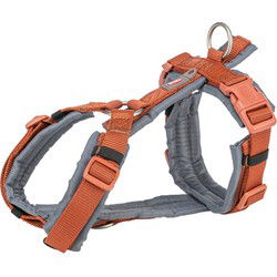 TRIXIE HONDENTUIG PREMIUM TREKKING ROEST BRUIN / GRAFIET GRIJS 53-64X2 CM