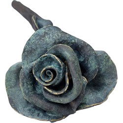 Roos van Keramiek - Groen - Keramisch - Cadeau Geschenk Afscheid Relatie Geschenk - 25 x 10 x 10 cm