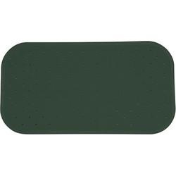 MSV Douche/bad anti-slip mat badkamer - rubber - groen - 36 x 65 cm - Badmatjes