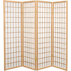 Fine Asianliving Japanse Kamerscherm B180xH180cm 4 Panelen Shoji