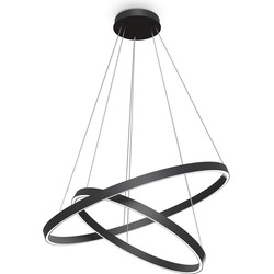 Maytoni - Hanglamp Rim - Zwart - Ø80