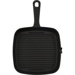 Orange85 Grillpan - Gietijzer - Vierkant - 23 x 23 cm - Voor alle warmtebronnen - Pan