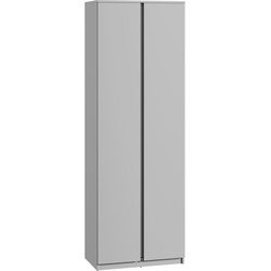 Meubella - Kledingkast Santiago - Grijs - 69 cm
