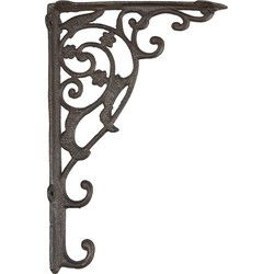 Clayre & Eef Hoekijzer  4x33x21 cm Bruin Ijzer Plankdrager