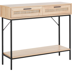 PASCO - Consoletafel - Lichte houtkleur - Rotan