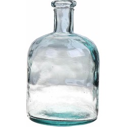 Bellatio Design Bloemenvaas - helder transparant gerecycled glas - D15 x H24 cm - Vazen