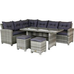 Dining hoekset palermo sicilian grey