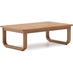 Kave Home - 100% outdoor salontafel Sacaleta in massief eucalyptushout 100 x 60 cm