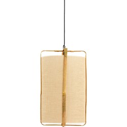 Light&living Hanglamp Ø37x66 cm SENDAI zand+bamboe naturel