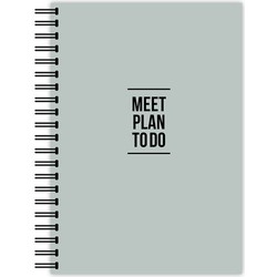 Studio Stationery - Meeting Notebook Meet Plan To Do