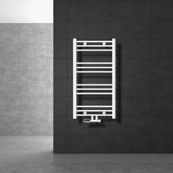 Badkamerradiator Sahara 500 x 800 mm Wit recht + midden aansluiting