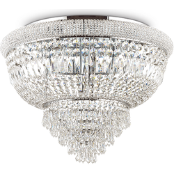 Ideal Lux - Dubai - Plafondlamp - Metaal - E14 - Chroom