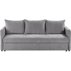 Beliani HOLSEN - Slaapbank-Grijs-Polyester