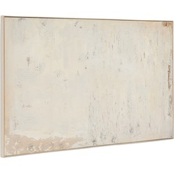 Kave Home - Abstract schilderij Silpa lichtbeige 200 x 120 cm