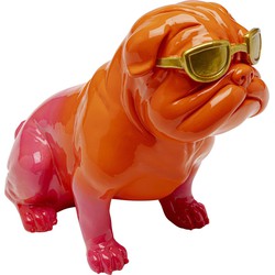 Decofiguur Fashion Dog Pink 37cm