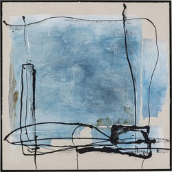 Kare Schilderij Dust Blue 100x100cm