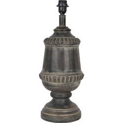 Clayre & Eef Lampenvoet   Ø 21x55 cm  Bruin Hout Rond Lampvoet