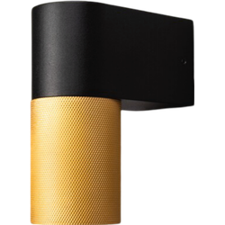 Wandspot down temi 7W goud en zwart