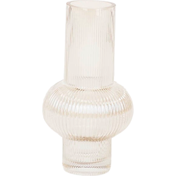 Vase - Art Deco - Ribble - Glass - Brown - 13,5x25cm