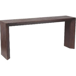 PTMD Bijzettafel Kyro - 180x40x80 cm - Hout - Bruin