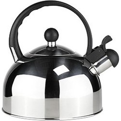 HI Fluitketel - 2,5 liter - zilver/zwart - RVS - waterkoker - Fluitketels