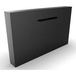 Cascadi Aluminium Watervalelement (naast vijver) Lengte: 1500 Breedte: 250 Hoogte: 1200
