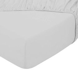 Hotel Home Collection - Topper Hoeslaken - 140x200/210/220+20 cm - Zilver Grijs