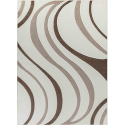 Modern Scandinavisch Tapijt WHITNEY - Bruin - 200x275 cm