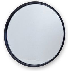 Indore Home - Ronde spiegel - Zwarte rand - Metaal - 40cm