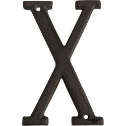 Clayre & Eef IJzeren Letter X Bruin IJzer