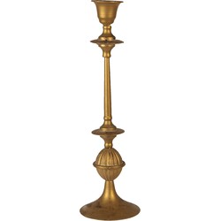 Clayre & Eef Kandelaar  Ø 15x53 cm Goudkleurig Ijzer Rond Kaarsenstandaard