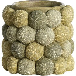Light & Living - Vaas SEA URCHIN - Ø20.5x18cm - Groen
