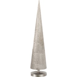 J-line - Boom Den Op Voet Aluminium Zilver Large - 16x16x57cm