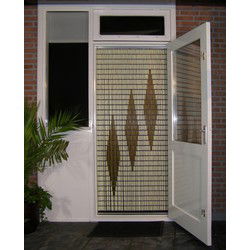 005 Vliegengordijn met Drie Ruiten - kant en klaar 92 x 209