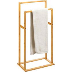 5Five Handdoeken ophangrek badkamer - bamboe hout - 42 x 24 x 82 cm - Handdoekrekken