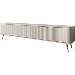 Meubella TV-Meubel Lima - Beige - 200 cm