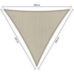 Shadow Comfort driehoek 2x2x2m Sahara Sand