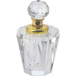 Melady Parfum Flesje  4x4x7 cm Glas Rond Decoratie Flesje
