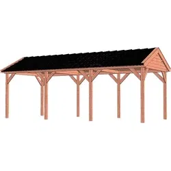 Trendhout douglas overkapping zadeldak Beluta, 750 x 350 cm