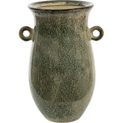 Clayre & Eef Vaas  18x14x26 cm Groen Keramiek Decoratie Vaas